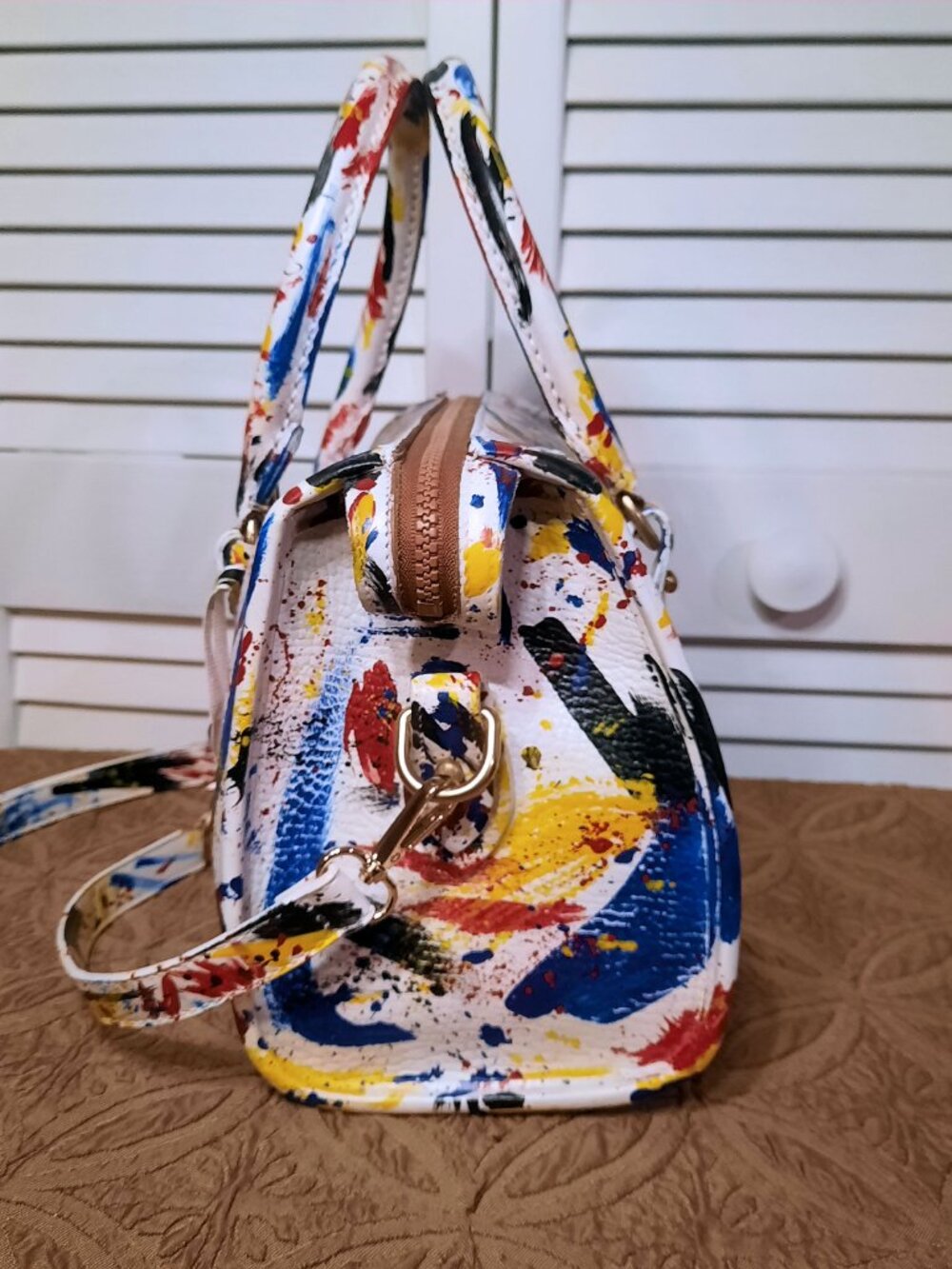Vintage Dooney & Bourke Satchel Dooney & Bourke Dipinta Inspired Satchel - Picture 7 of 15